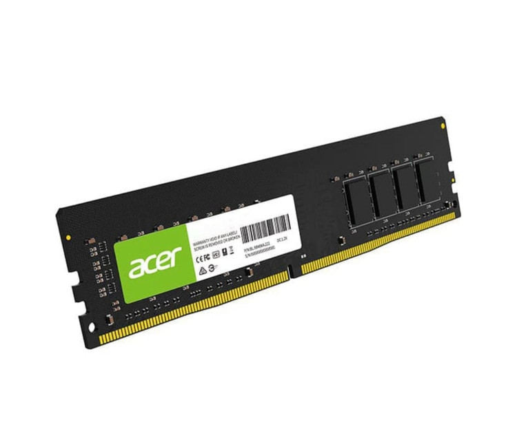رم کامپیوتر ایسر مدل UD100 DDR4 تک کاناله 8 گیگابایت فرکانس 3200 تایمینگ CL22 نوع U-DIMM