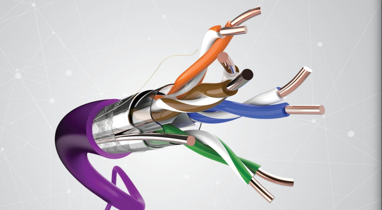 کابل شبکه SFTP CAT 6 IN DOOR PFC پارسیان فیبر حلقه ۵۰۰ متری