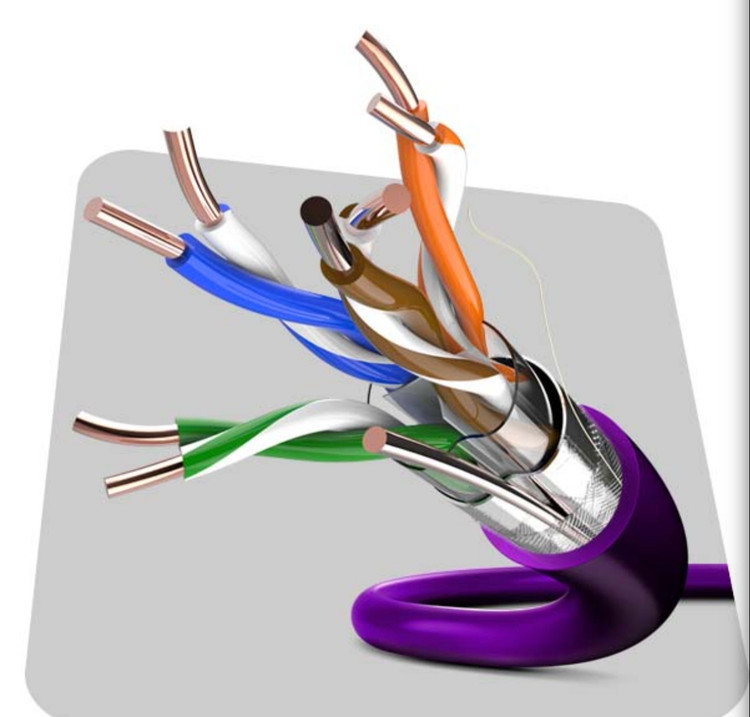 کابل شبکه SFTP CAT 6 IN DOOR PFC پارسیان فیبر حلقه ۵۰۰ متری